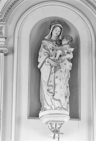 3 statues (grandeur nature) : Vierge à l'Enfant, saint Martin, saint Latuin