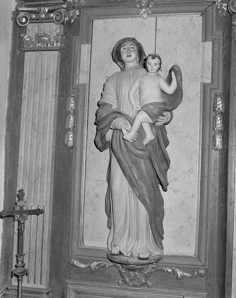 2 statues : Vierge à l'Enfant, saint Paterne