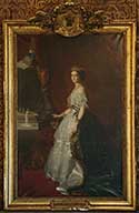 ensemble de 2 tableaux : Portrait de l'empereur Napoléon III, portrait de l'impératrice Eugénie