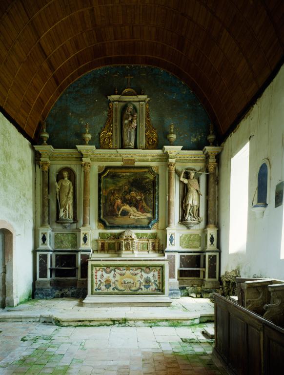 ensemble du maître-autel : autel, retable, tabernacle, exposition