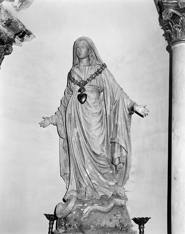 statue (grandeur nature) : Vierge de l'Immaculée Conception