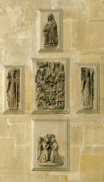 ensemble n°1 de 9 bas-reliefs : Vie du Christ