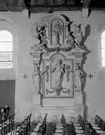 retable architecturé de l'autel du Rosaire
