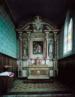 ensemble du maître-autel : autel, retable architecturé et tabernacle