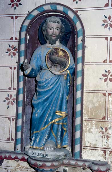 statue (petite nature) : saint Jean l'Evangéliste