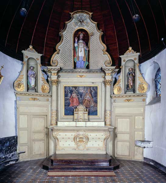 autel tombeau, retable architecturé du maître-autel