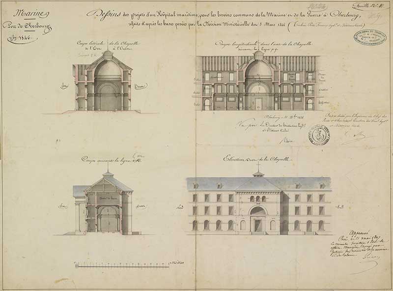 hôpital de la Marine et de la Guerre, puis centre hospitalier des armées René Lebas, actuellement centre administratif