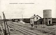 Rocquancourt - La gare du chemin de fer Minier.- Carte postale, coll. Parfourru, s.d., début 20e siècle. (Collection particulière P. Coftier).