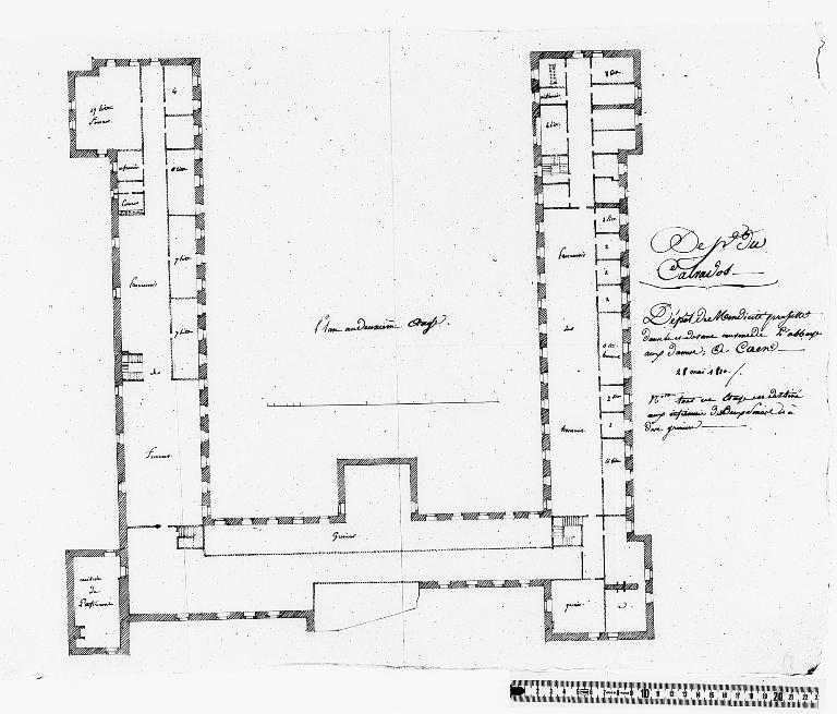 bâtiment conventuel de l'abbaye de la Trinité dite abbaye aux Dames, actuellement hôtel de région