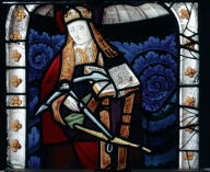 verrière : saint Matthieu, saint Clément pape (baie 18)