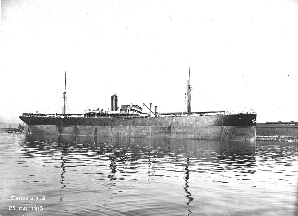 bateau de charge : cargo (transport de marchandises diverses) dit GEORGIE