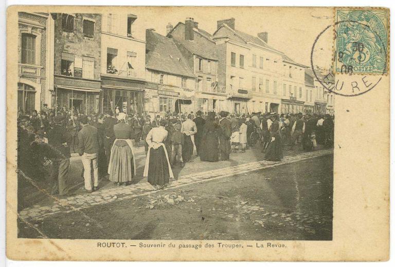 maisons et commerces du centre-bourg de Routot