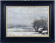 tableau : Paysage sous la neige