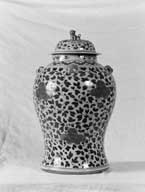 ensemble de 2 vases potiches couvertes chinoises