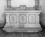 ensemble de 2 autels secondaires de la Vierge et de saint Joseph, en pendant