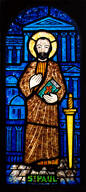 verrière figurée : Saint Paul