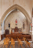 clôture de choeur, table de communion, style néo-gothique