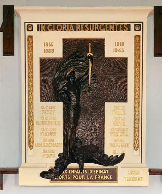 monument aux morts paroissial de la guerre de 1914-1918