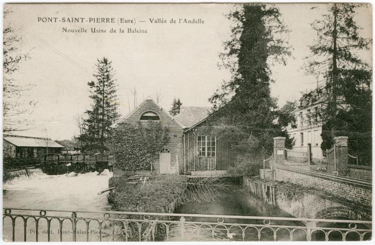 moulins à foulon et filature de laine Mignot Ainé, puis usine de baleines pour corsets Postel, puis usine des Teinturerie de l'Andelle, puis usine de pompes doseuses Dosapro puis Milton-Roy