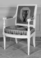 ensemble de 4 fauteuils à la reine de style Directoire