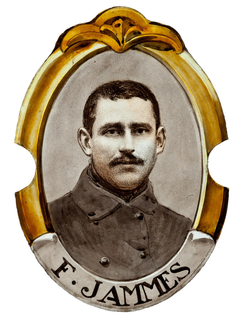 ensemble de 4 rondels de la guerre de 1914-1918 : portraits