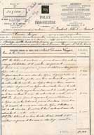 Police immobilière (recto).- Document, 1er janvier 1894. (Collection particulière Picot).