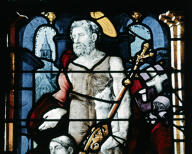 verrière hagiographique et historiée : Le martyre de sainte Foy (baie 0)
