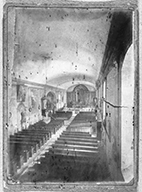 photographie : vue intérieure de l'église de Courseulles-sur-Mer, épreuve