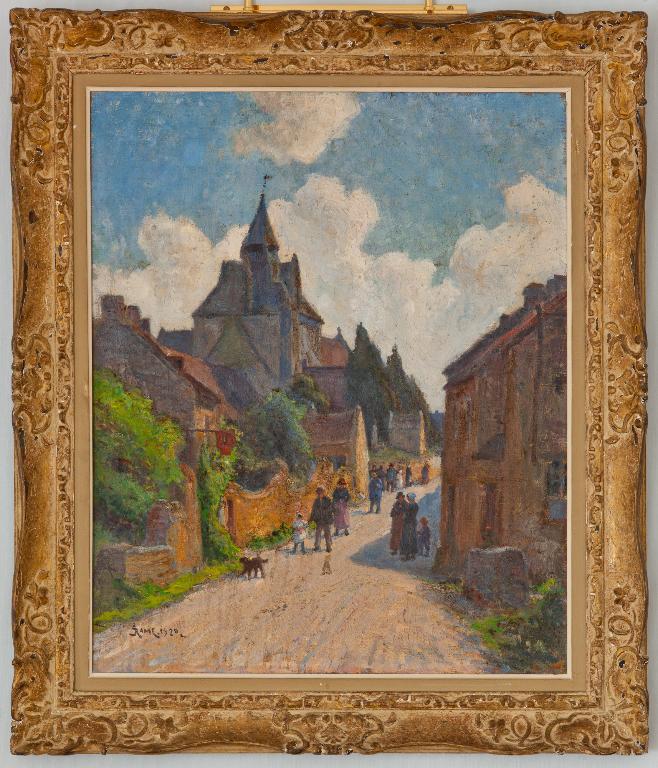 tableau : Ruelle animée