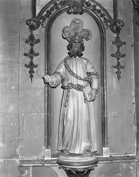 2 statues : saint Claude, saint Guillaume Firmat