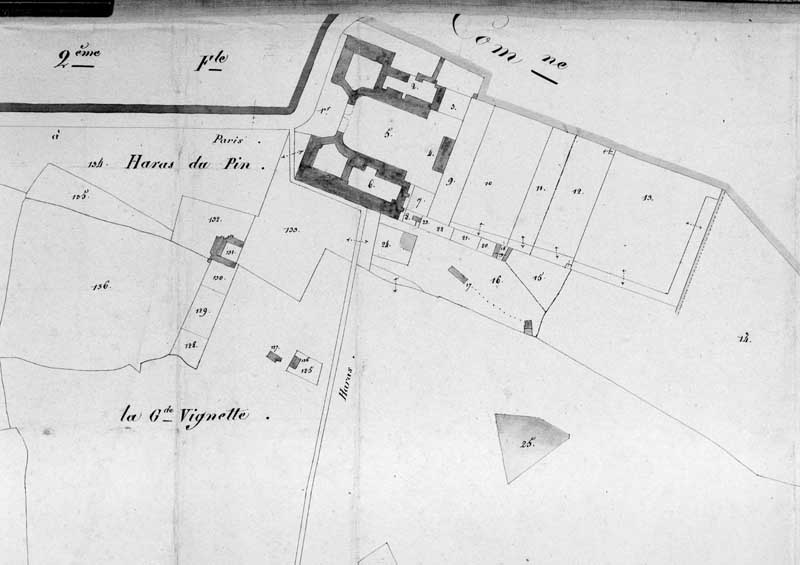 Cadastre, section C.- Plan cadastral, 1829.