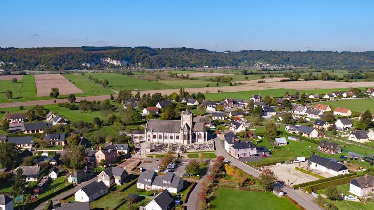 présentation de l'aire d'étude : Arelaune-en-Seine (La Mailleraye-sur-Seine, Saint-Nicolas-de-Bliquetuit), Notre-Dame-de-Bliquetuit, Vatteville-la-Rue