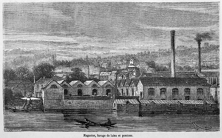 Usine de teinturerie Louis-Robert Flavigny, puis usine de draps Charles Flavigny et Fils