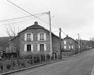 Cité ouvrière du Livet : logements d'ouvriers, vue du nord (état en 1987).