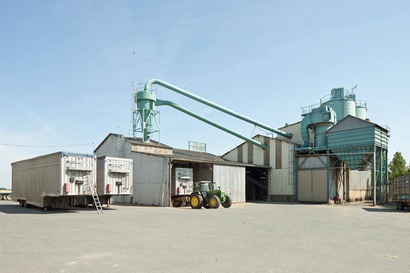 usine de préparation de produits textiles : usine de teillage de lin de la Société coopérative agricole linière de Cagny