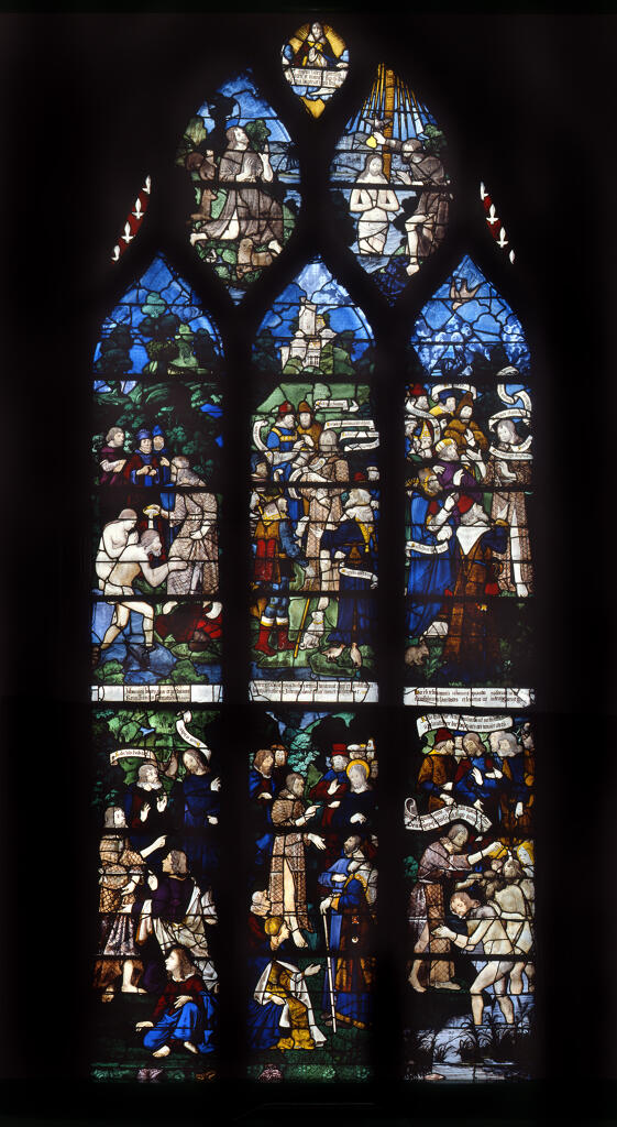 verrière hagiographique : saint Jean-Baptiste (baie 2)