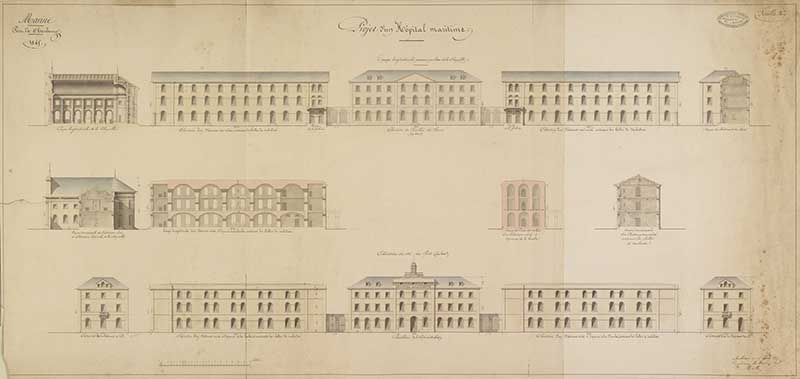 hôpital de la Marine et de la Guerre, puis centre hospitalier des armées René Lebas, actuellement centre administratif