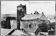 Bricquebec (Manche) - Le Château fortifié.- Carte postale, s.d., début 20e siècle. (Collection particulière).