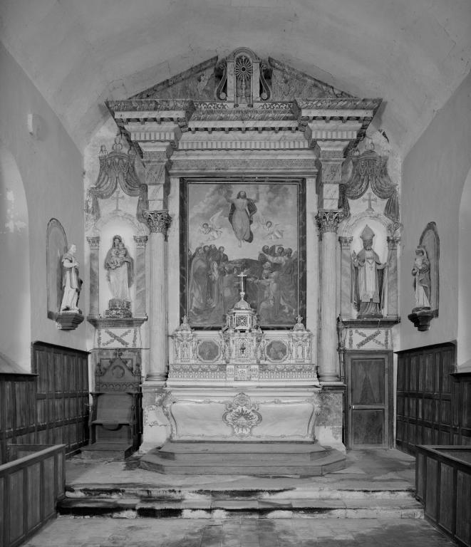 retable architecturé à niche