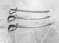 ensemble de 3 sabres à la Blücher