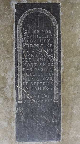 tombeau de Barthélémy Picquerey