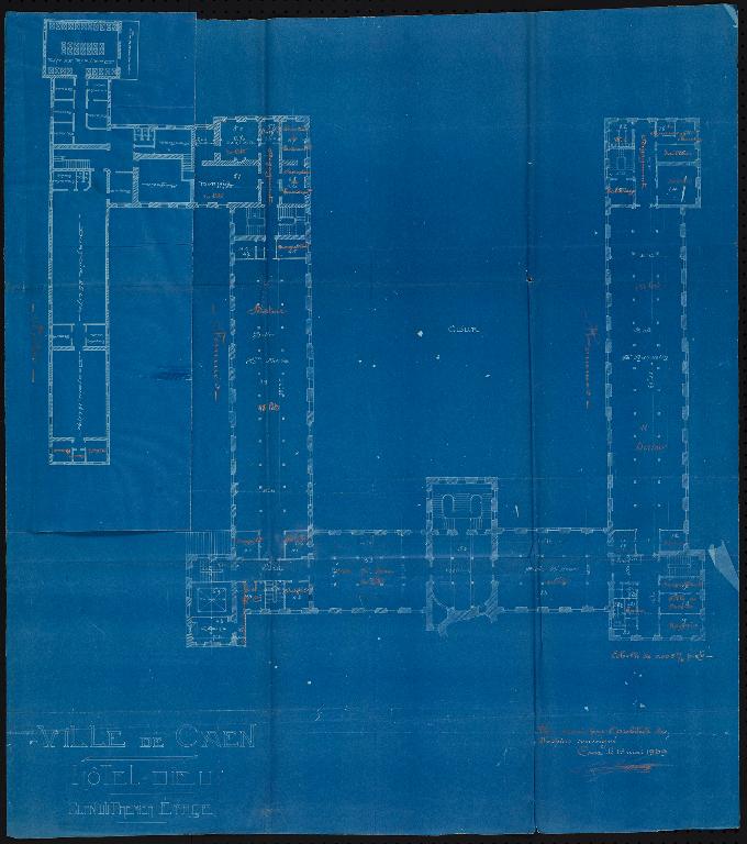 bâtiment conventuel de l'abbaye de la Trinité dite abbaye aux Dames, actuellement hôtel de région