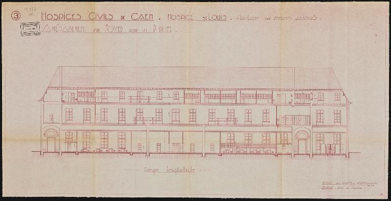 bâtiment conventuel de l'abbaye de la Trinité dite abbaye aux Dames, actuellement hôtel de région