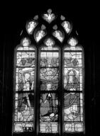 verrière : Intercession de la Vierge (baie 100)