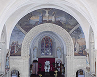 peinture monumentale : calvaire et scènes de la Vie du Christ réssuscité