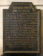 plaque commémorative