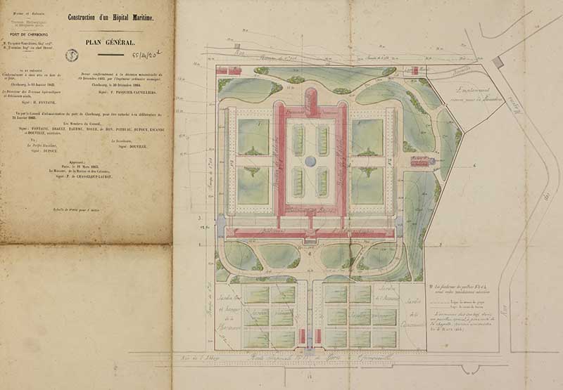 hôpital de la Marine et de la Guerre, puis centre hospitalier des armées René Lebas, actuellement centre administratif