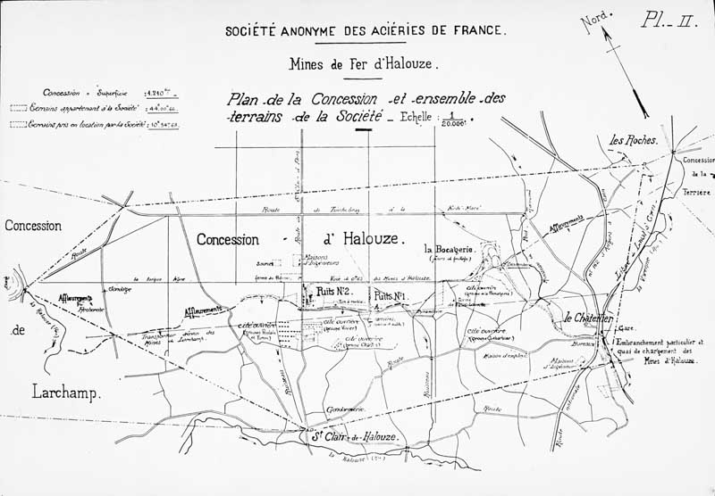 ensemble d'industrie extractive (mine de fer) dit mine de Halouze