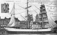 bateau de marchandises en vrac : trois mâts barque (vracquier) dit GENERAL MELLINET