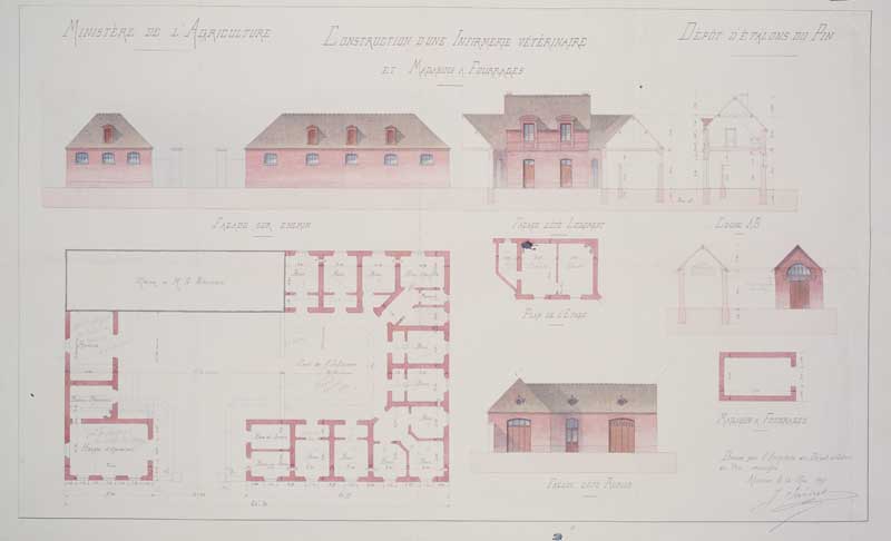 écuries, logements et magasins de fourrage dits Écuries du Bois